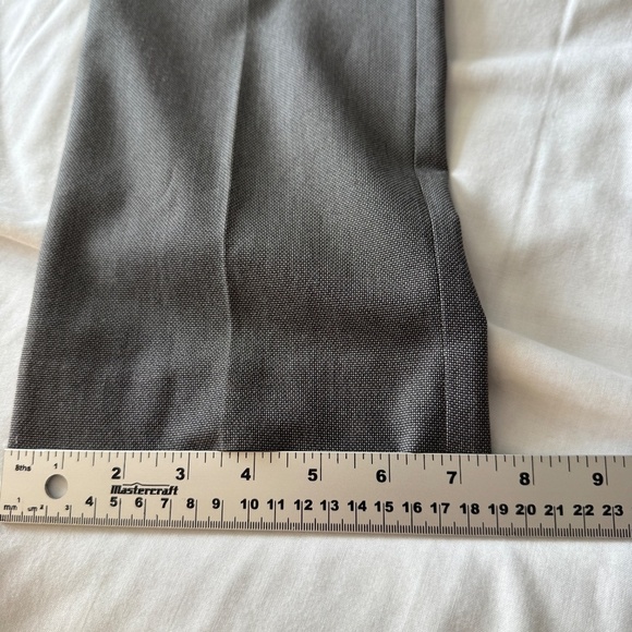 Perry Ellis Men's Flat Front Slim Fit Casual Dress Pant Gray Trouser Size‎ 32x32 - Picture 11 of 13